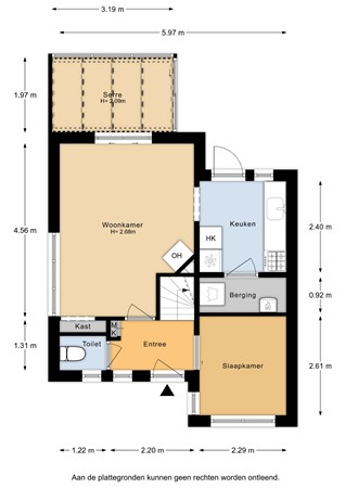 Floorplan - Muyskenweg 3, 3553 GK Utrecht